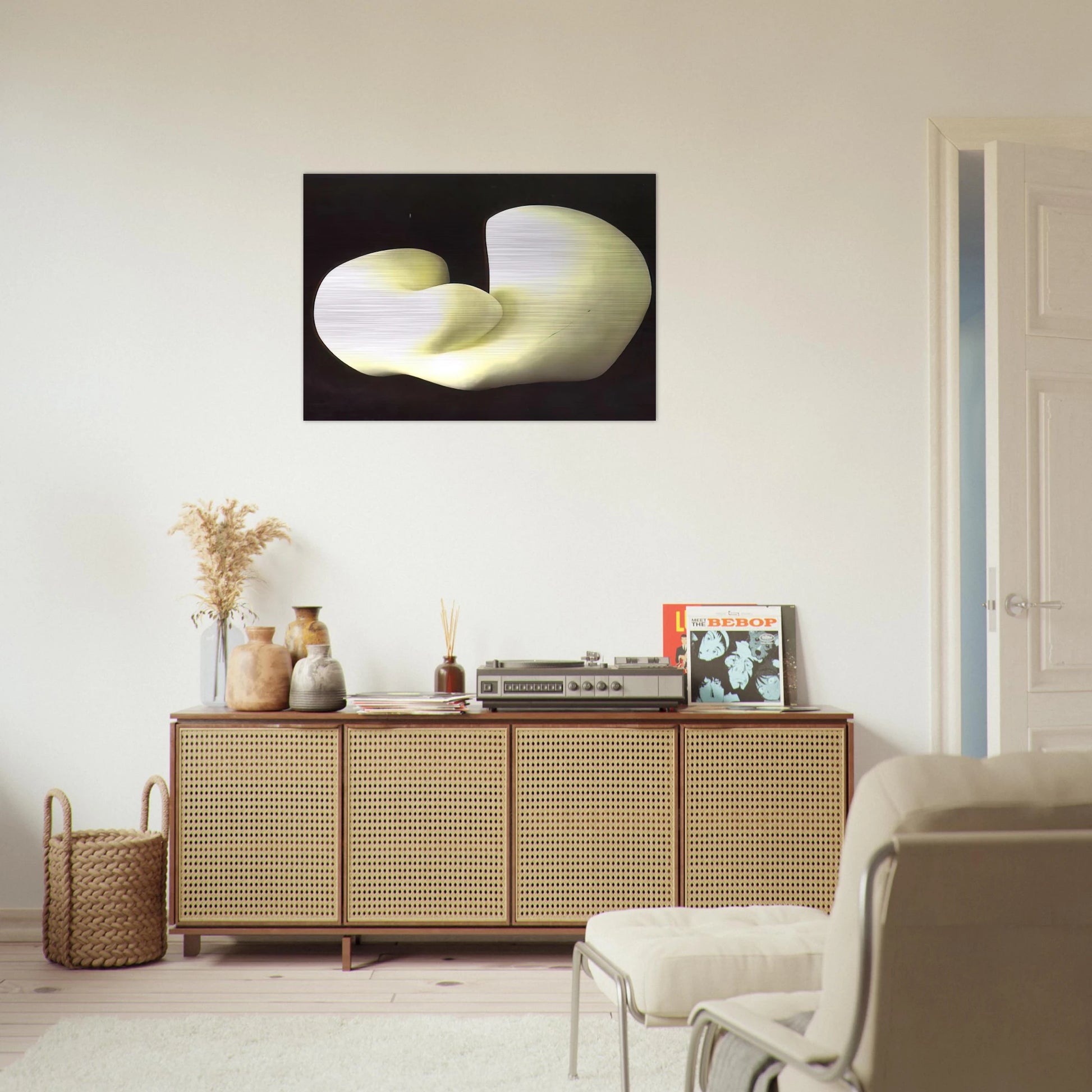 Human Concretion - Jean Arp Brushed Aluminum Print - 70x100 cm / 28x40 inches | Jean Arp Aluminum Print | Jean Arp Prints