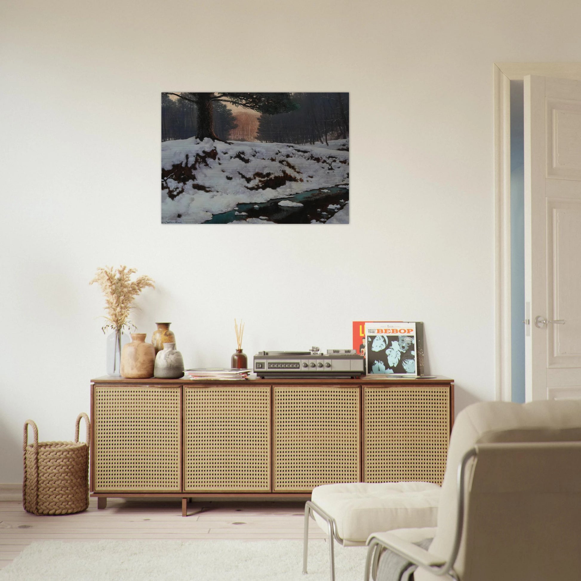 The Shadowed Valley - Post-Impressionism - Frank Johnston Brushed Aluminum Print - 70x100 cm / 28x40 inches | Frank Johnston Aluminum Print | Frank Johnston Prints