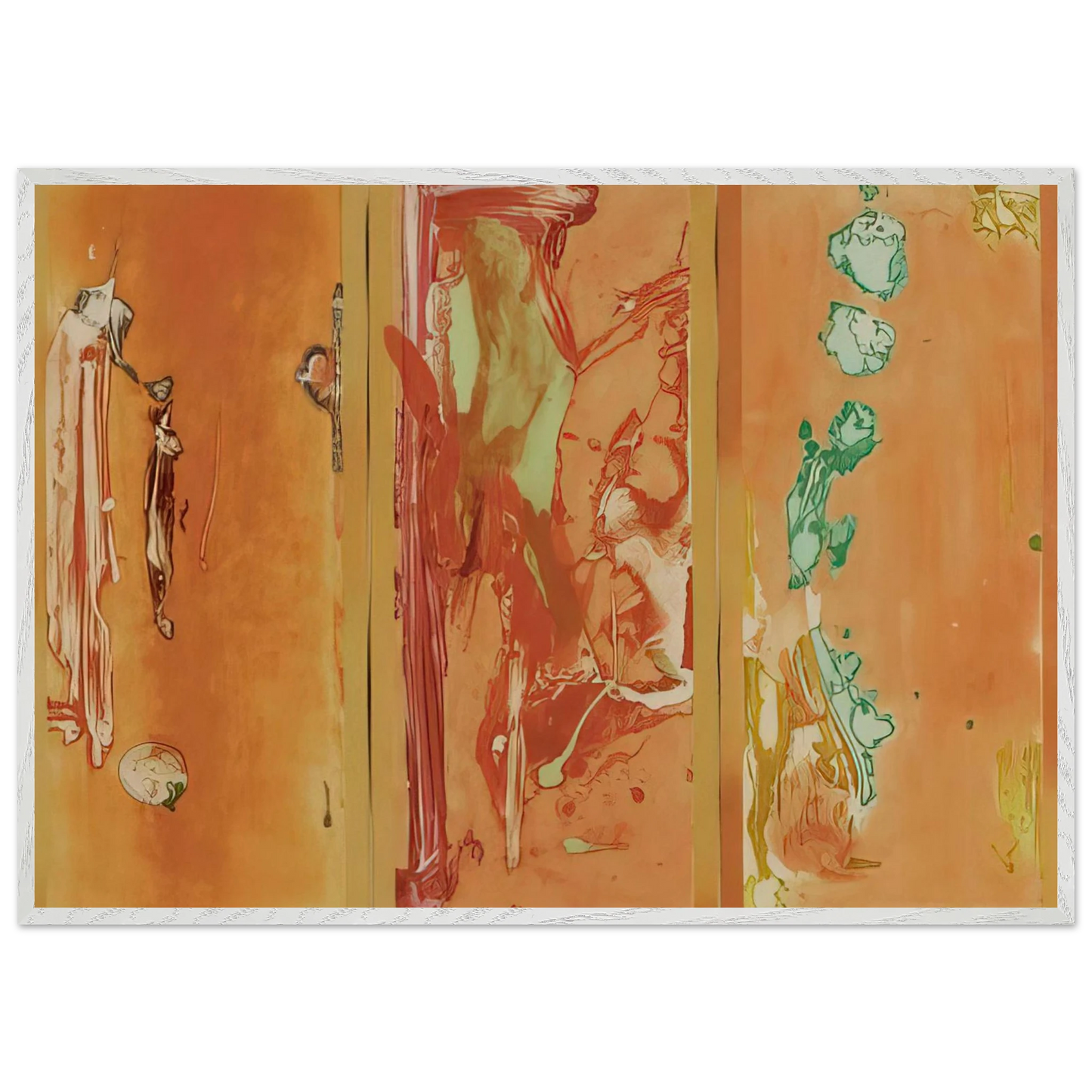 Helen Frankenthaler - Gateway - 1988 Wall art - A1 (59.4 x 84.1  cm) - Premium Wooden Framed Poster With Fine Art Paper-canvas - White frame