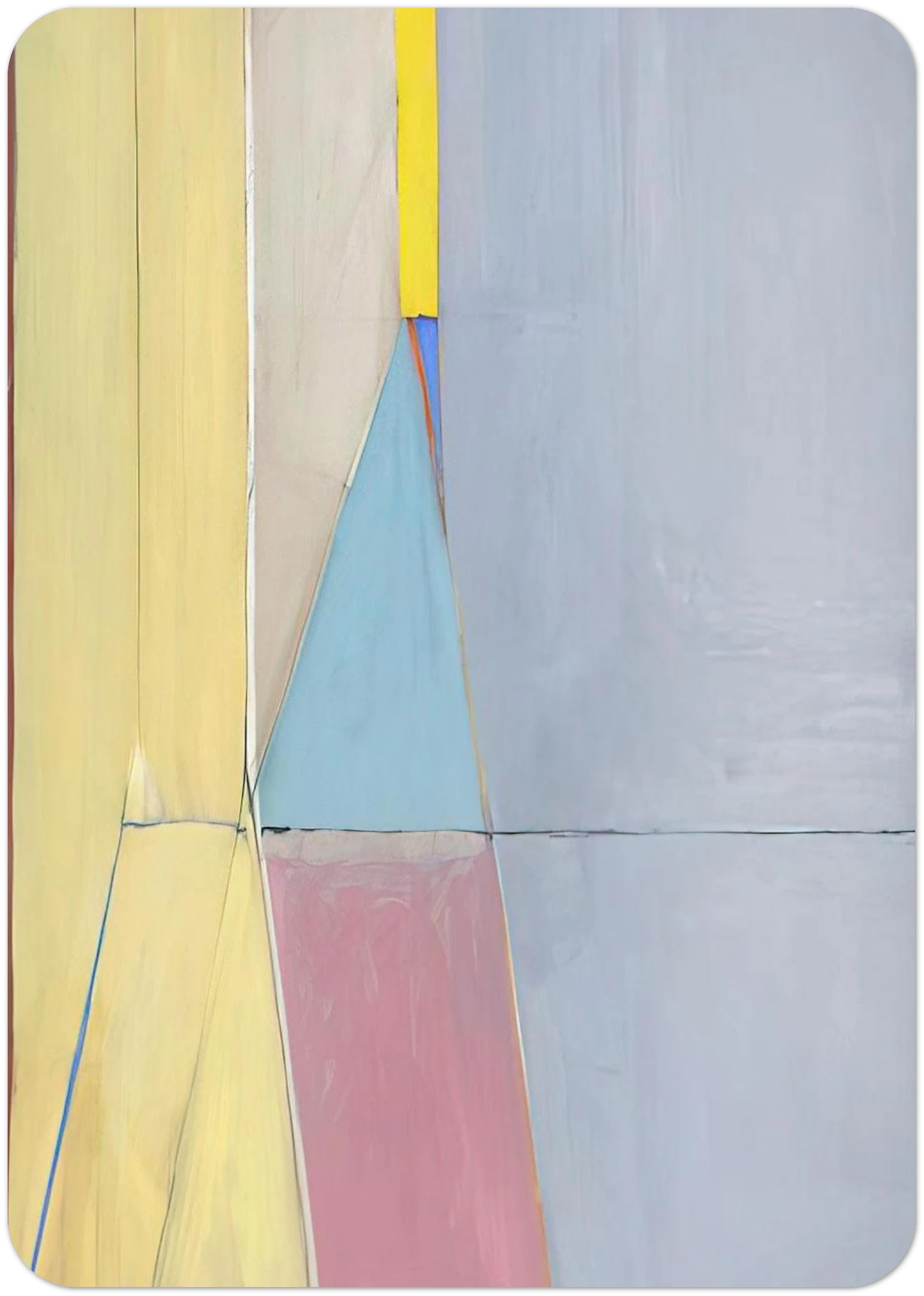 Ocean Park #21 By Richard Diebenkorn Pack of 10 Post Cards | Richard Diebenkorn Post Cards | A6 (10.5 x 14.8 cm) - 4.1 x 5.8 inches
