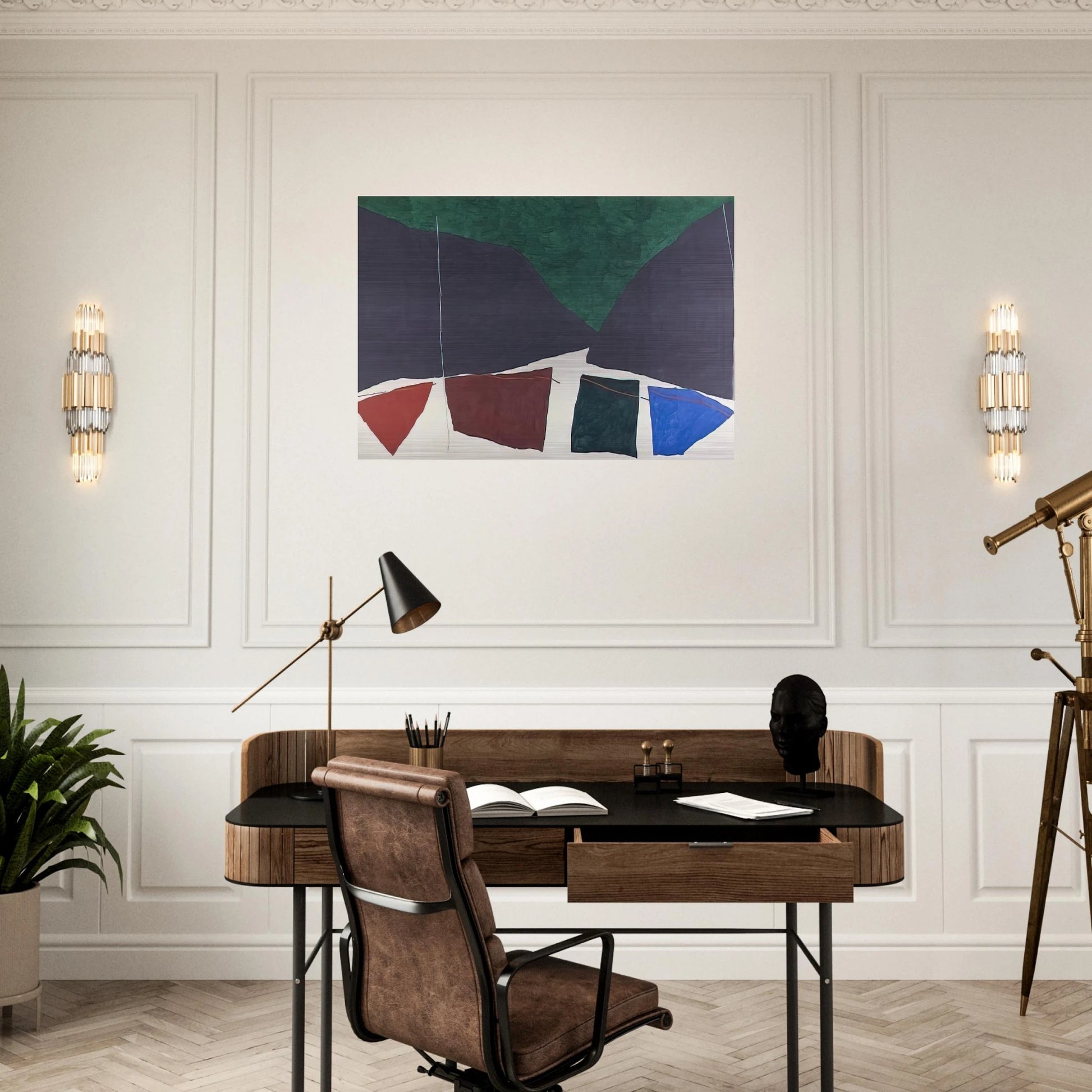 Untitled - 1982 - Ray Parker Brushed Aluminum Print - 70x100 cm / 28x40 inches | Ray Parker Aluminum Print | Ray Parker Prints