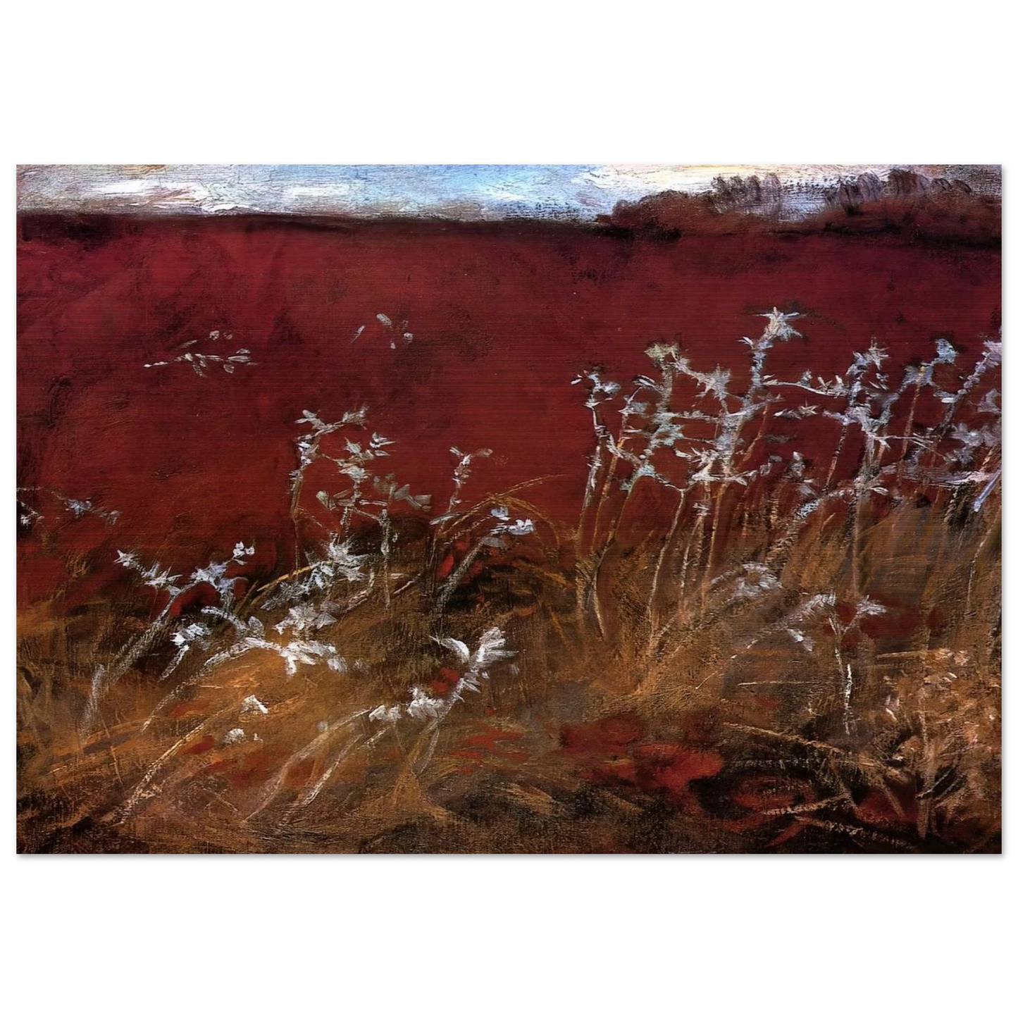 Thistles - John Singer Sargent Brushed Aluminum Print - 70x100 cm / 28x40 inches | John Singer Sargent Aluminum Print | John Singer Sargent Prints