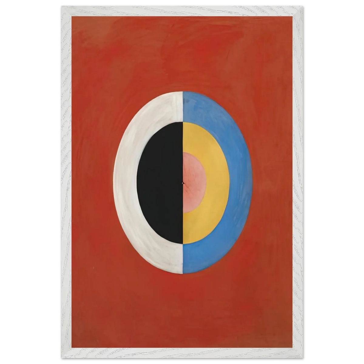 Hilma af Klint - THE SWAN NO 17 1915 0 Wall art - A2 (42 x 59.4  cm) - Premium Wooden Framed Poster With Fine Art Paper - Black frame