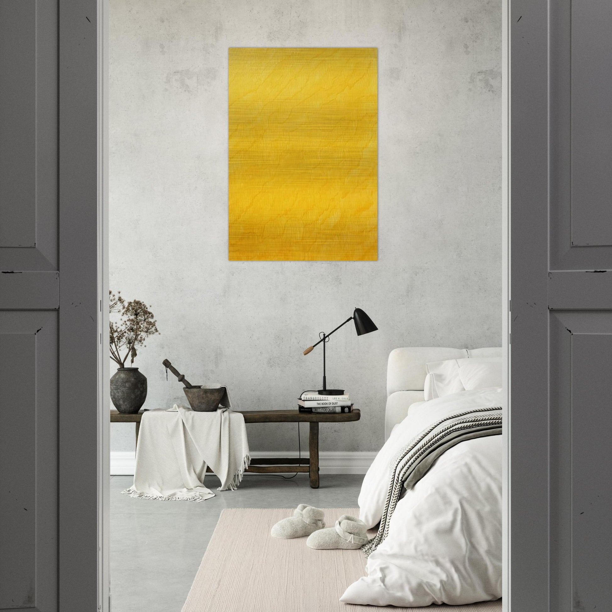 Indian Yellow - Marcia Hafif Brushed Aluminum Print - 70x100 cm / 28x40 inches | Marcia Hafif Aluminum Print | Marcia Hafif Prints