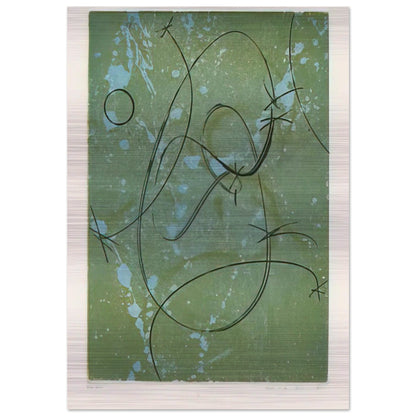 Homage to Marcel Duchamp - Max Ernst Brushed Aluminum Print - 70x100 cm / 28x40 inches | Max Ernst Aluminum Print | Max Ernst Prints