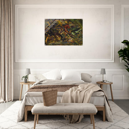 JOLTS OF A CAB 1911 - Carlo Carra Acrylic Print - 70x100 cm / 28x40″ inches