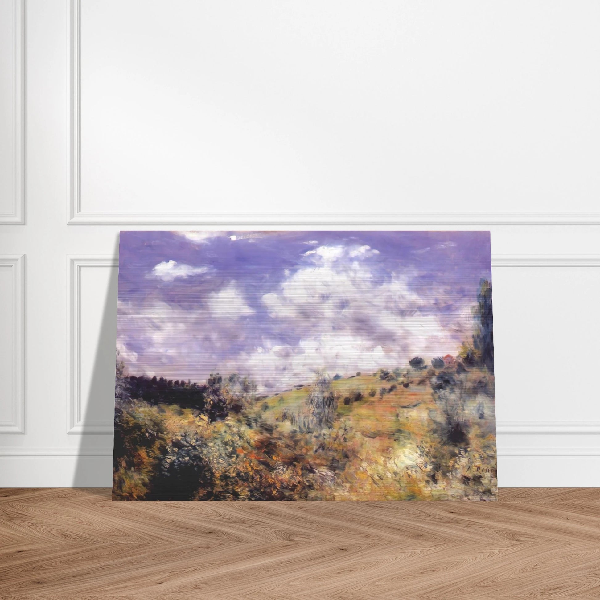 The Gust of Wind - Pierre-Auguste Renoir Brushed Aluminum Print - 70x100 cm / 28x40 inches | Pierre-Auguste Renoir Aluminum Print | Pierre-Auguste Renoir Prints