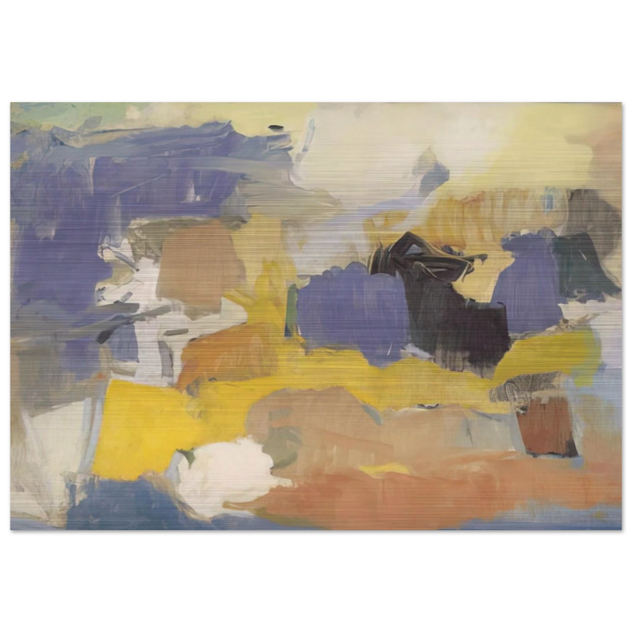 UNTITLED 1958 - Esteban Vicente Brushed Aluminum Print - 70x100 cm / 28x40 inches | Esteban Vicente Aluminum Print | Esteban Vicente Prints
