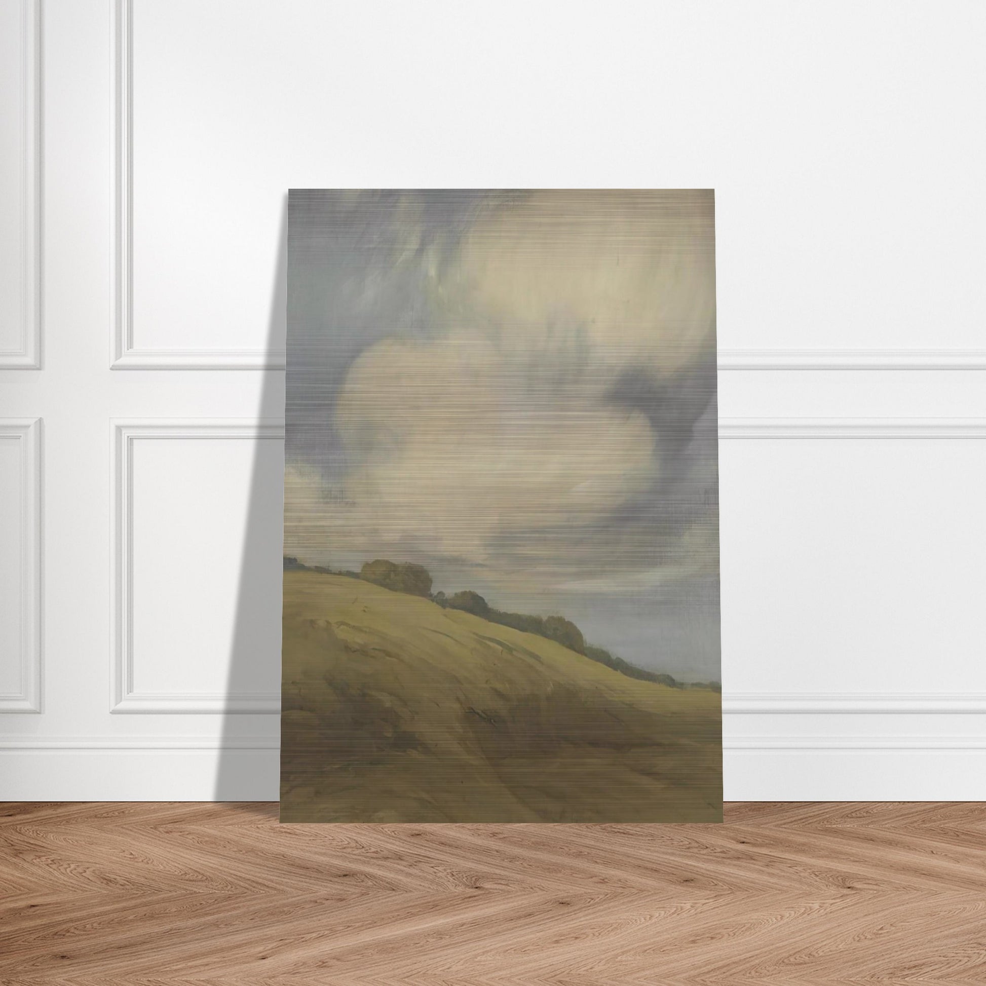 Clouds over a California hillside - Tonalism - Xavier Martinez Brushed Aluminum Print - 70x100 cm / 28x40 inches | Xavier Martinez Aluminum Print | Xavier Martinez Prints