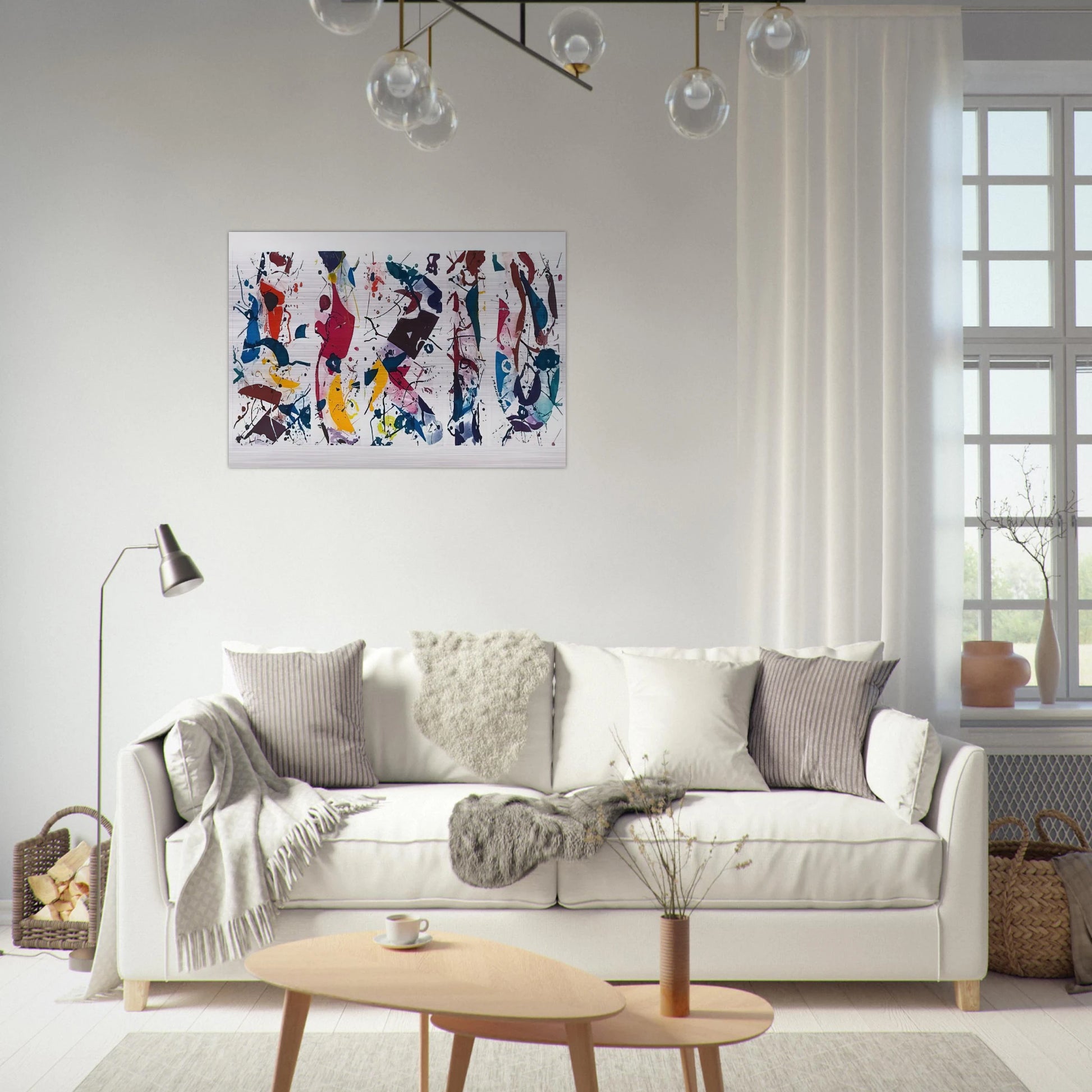 Untitled SFE 020  Lembark I53  - Sam Francis Brushed Aluminum Print - 70x100 cm / 28x40 inches | Sam Francis Aluminum Print | Sam Francis Prints