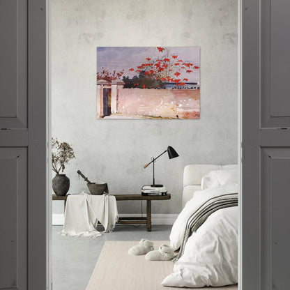 A WALL NASSAU - Winslow Homer Brushed Aluminum Print - 70x100 cm / 28x40 inches | Winslow Homer Aluminum Print | Winslow Homer Prints