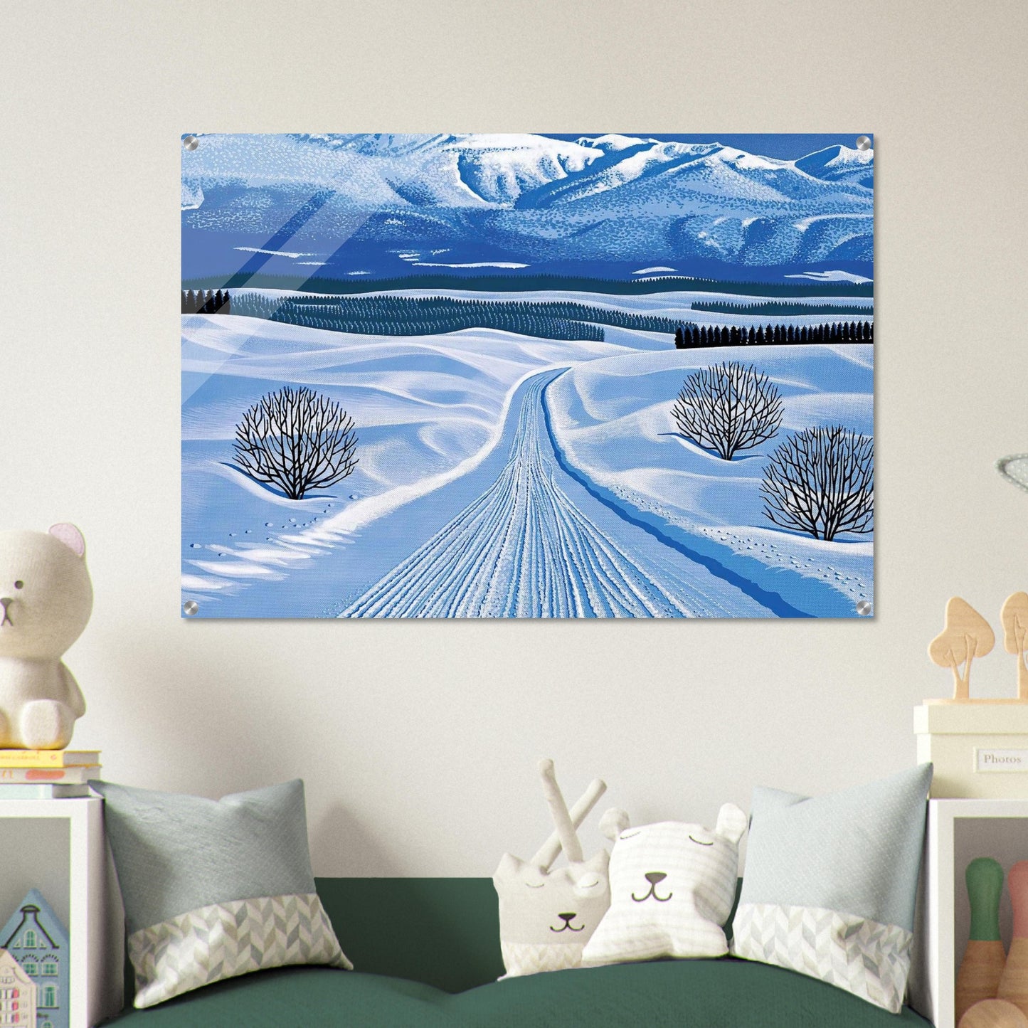 Winter Roads - Hiroshi Nagai Acrylic Print - 70x100 cm / 28x40″ inches