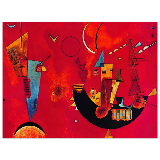 Wassily Kandinsky - MIT UND GEGEN 1929  75x100 cm / 30x40inches Fine Art Poster