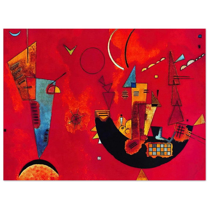 Wassily Kandinsky - MIT UND GEGEN 1929  75x100 cm / 30x40inches Fine Art Poster