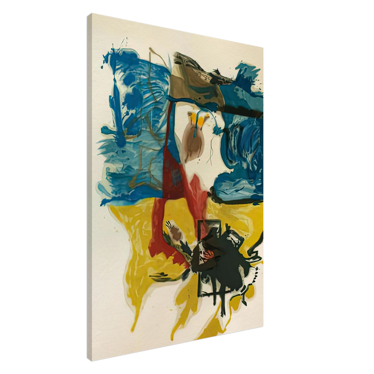 Helen Frankenthaler - Beach Scene, 1961- Wall Art - 30x40 cm / 12x16 inches - Fine Art Poster-canvas - -
