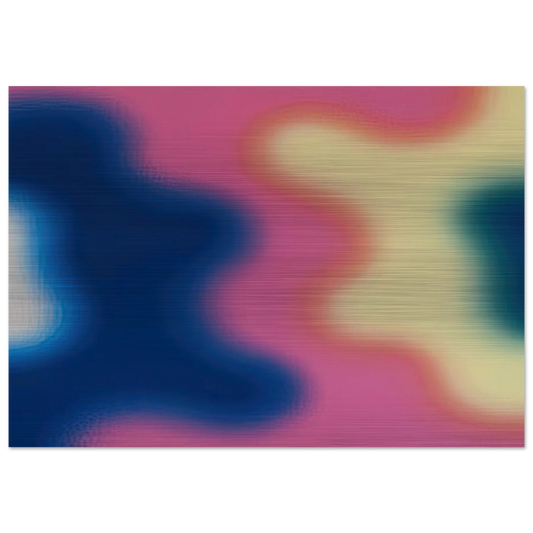 M-14 - 1970 - Wojciech Fangor Brushed Aluminum Print - 70x100 cm / 28x40 inches | Wojciech Fangor Aluminum Print | Wojciech Fangor Prints