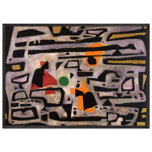 Hiver - 1950 - Alfred Manessier 70x100 cm / 28x40 inches Framed Art Print – Black Wooden Frame
