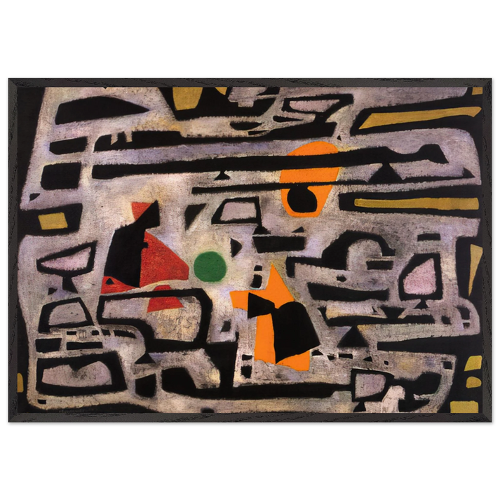 Hiver - 1950 - Alfred Manessier 70x100 cm / 28x40 inches Framed Art Print – Black Wooden Frame