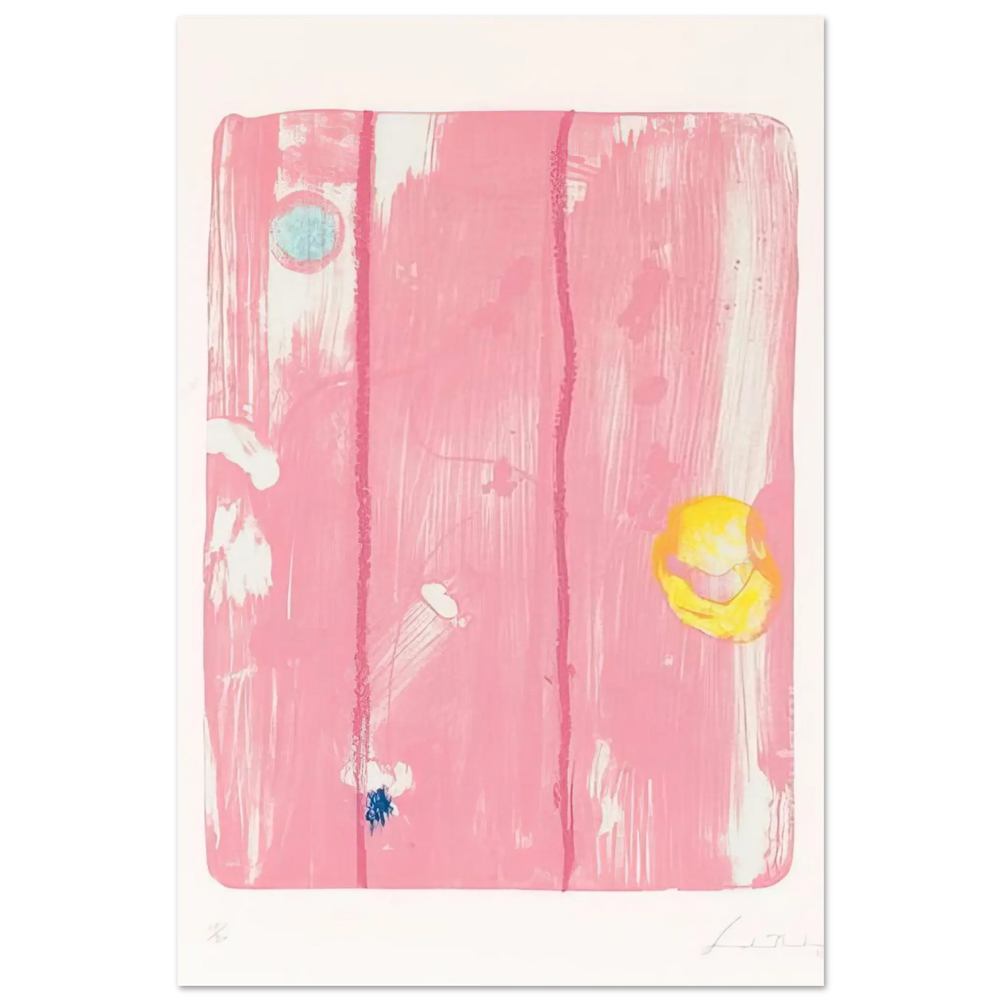 Helen Frankenthaler - Reflections VIII - 1995 Wall art - 21x29.7 cm / 8x12" - Fine Art Poster - -