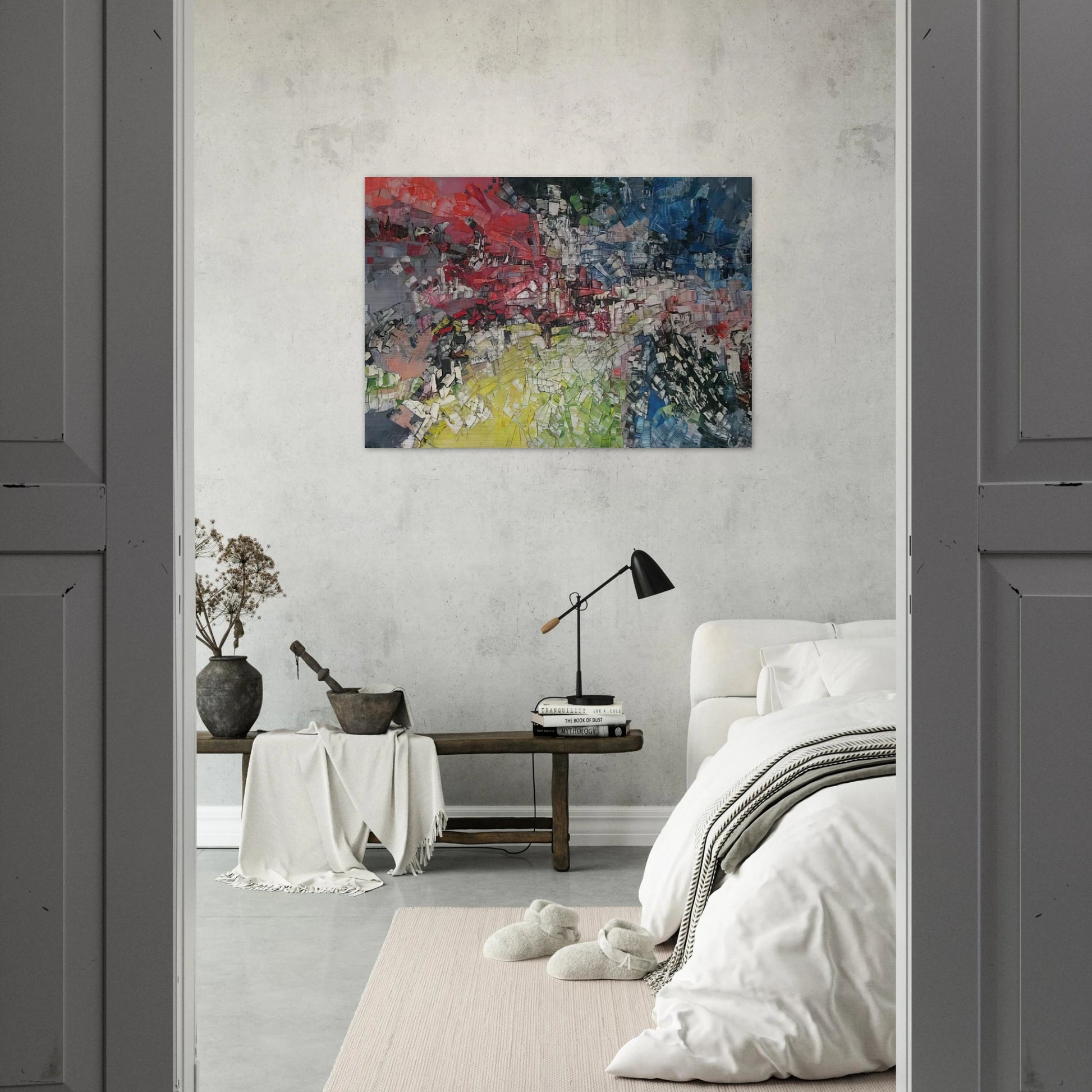 Horizons ouverts - Jean-Paul Riopelle Brushed Aluminum Print - 70x100 cm / 28x40 inches | Jean-Paul Riopelle Aluminum Print | Jean-Paul Riopelle Prints
