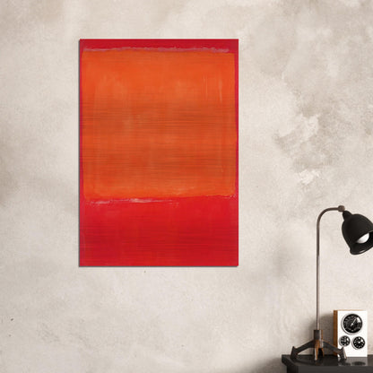 Ochre and Red on Red - 1957 - Mark Rothko Brushed Aluminum Print - 70x100 cm / 28x40 inches | Mark Rothko Aluminum Print | Mark Rothko Prints