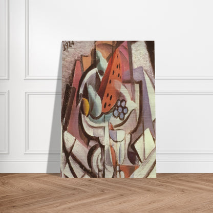 STILL LIFE WATERMELON - Salvador Dali Brushed Aluminum Print - 70x100 cm / 28x40 inches | Salvador Dali Aluminum Print | Salvador Dali Prints