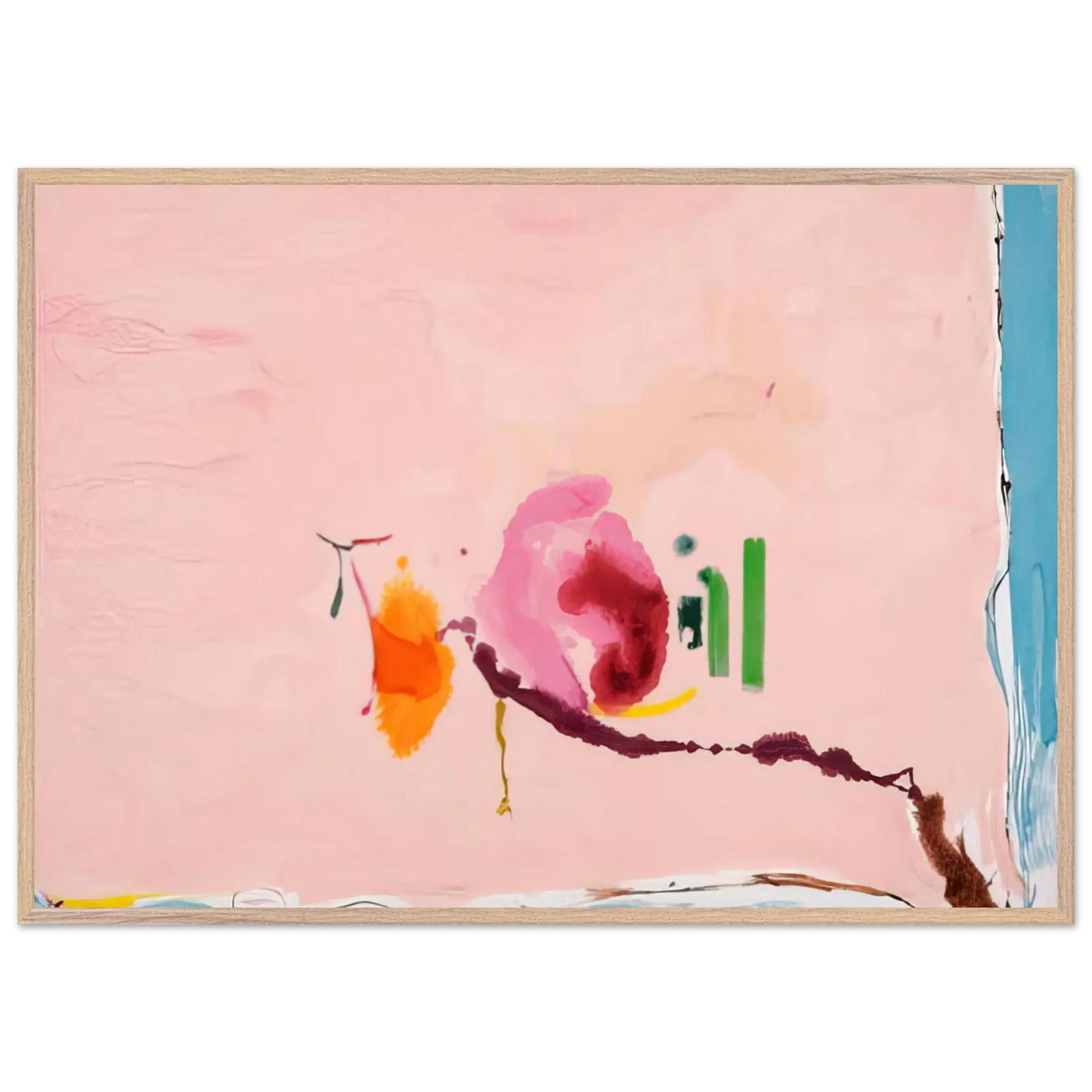Helen Frankenthaler - Flirt - 1995 Wall art - 30x40 cm / 12x16 inches - Fine Art Poster - -