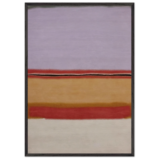 Orange over Violet - 1968 - Mark Rothko 70x100 cm / 28x40 inches Framed Art Print – Black Wooden Frame