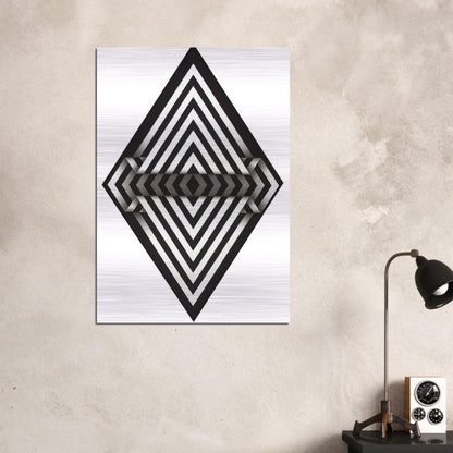 Panche I - 1970 - Omar Rayo Brushed Aluminum Print - 70x100 cm / 28x40 inches | Omar Rayo Aluminum Print | Omar Rayo Prints
