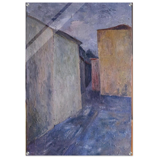 Upper Piazza - 1947 - Alberto Burri Acrylic Print - 70x100 cm / 28x40″ inches | Alberto Burri Wall Art | Alberto Burri Prints