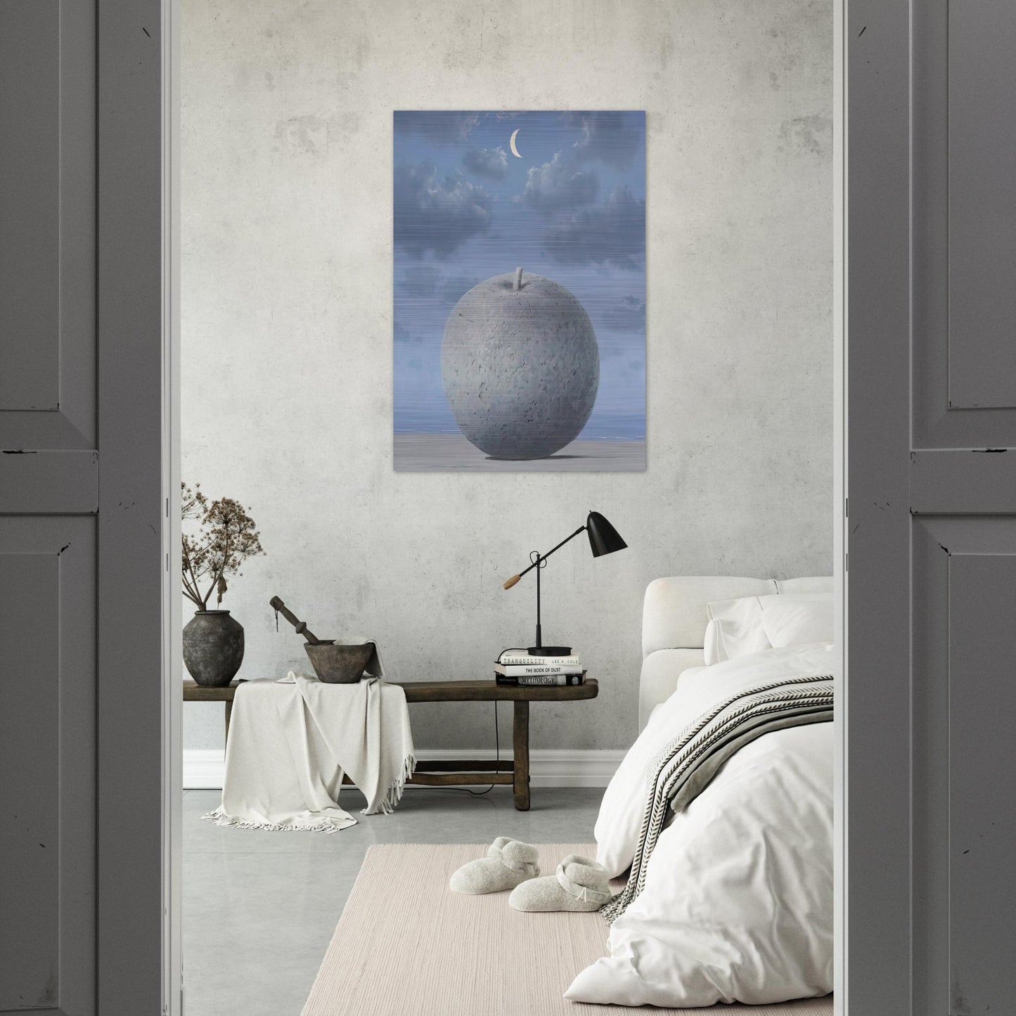 SOUVENIRS FROM TRAVEL 1963 - Rene Magritte Brushed Aluminum Print - 70x100 cm / 28x40 inches | Rene Magritte Aluminum Print | Rene Magritte Prints