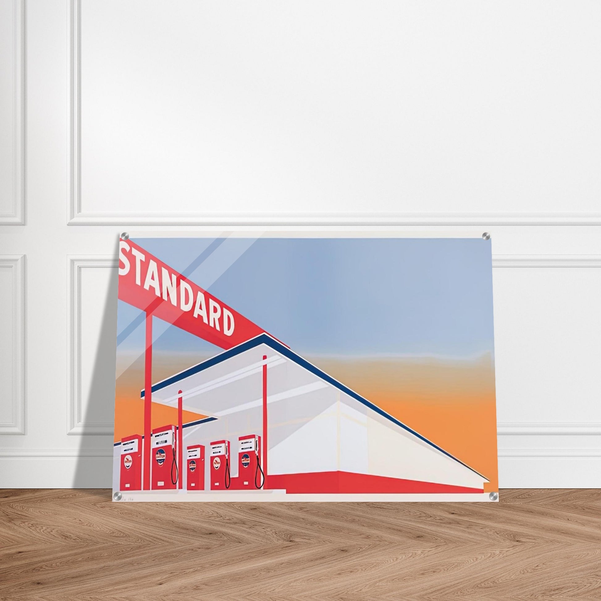 STANDARD STATION 1966 - Edward Ruscha Acrylic Print - 70x100 cm / 28x40″ inches