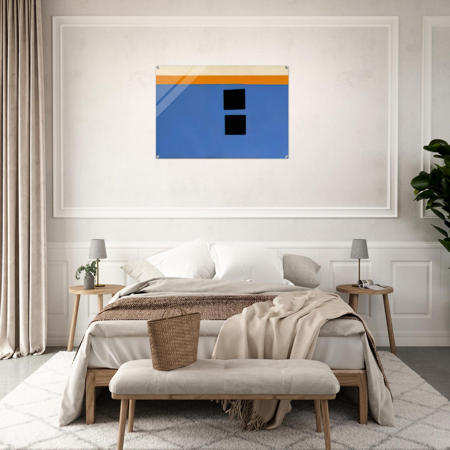 Double Aegean Sun-Box - 1968 - Theodoros Stamos Acrylic Print - 70x100 cm / 28x40″ inches | Theodoros Stamos Wall Art | Theodoros Stamos Prints