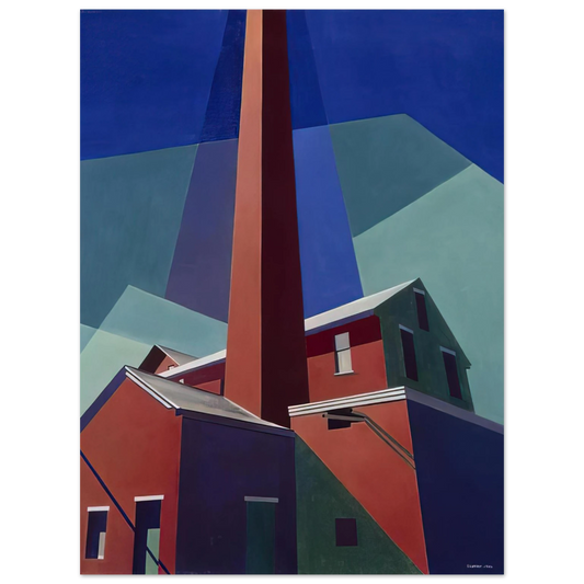 Charles Sheeler - Ballardvale - 1946  75x100 cm / 30x40inches Fine Art Poster