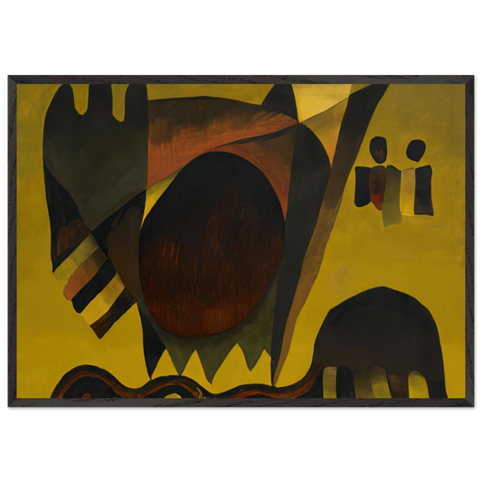 Indian Summer - 1941 - Arthur Dove 70x100 cm / 28x40 inches Framed Art Print – Black Wooden Frame