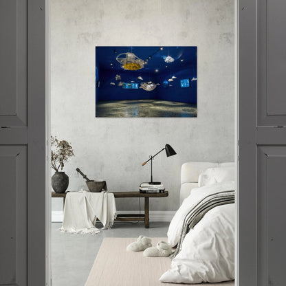 Hydrospatial Cities - 2009 - Gyula Kosice Brushed Aluminum Print - 70x100 cm / 28x40 inches | Gyula Kosice Aluminum Print | Gyula Kosice Prints