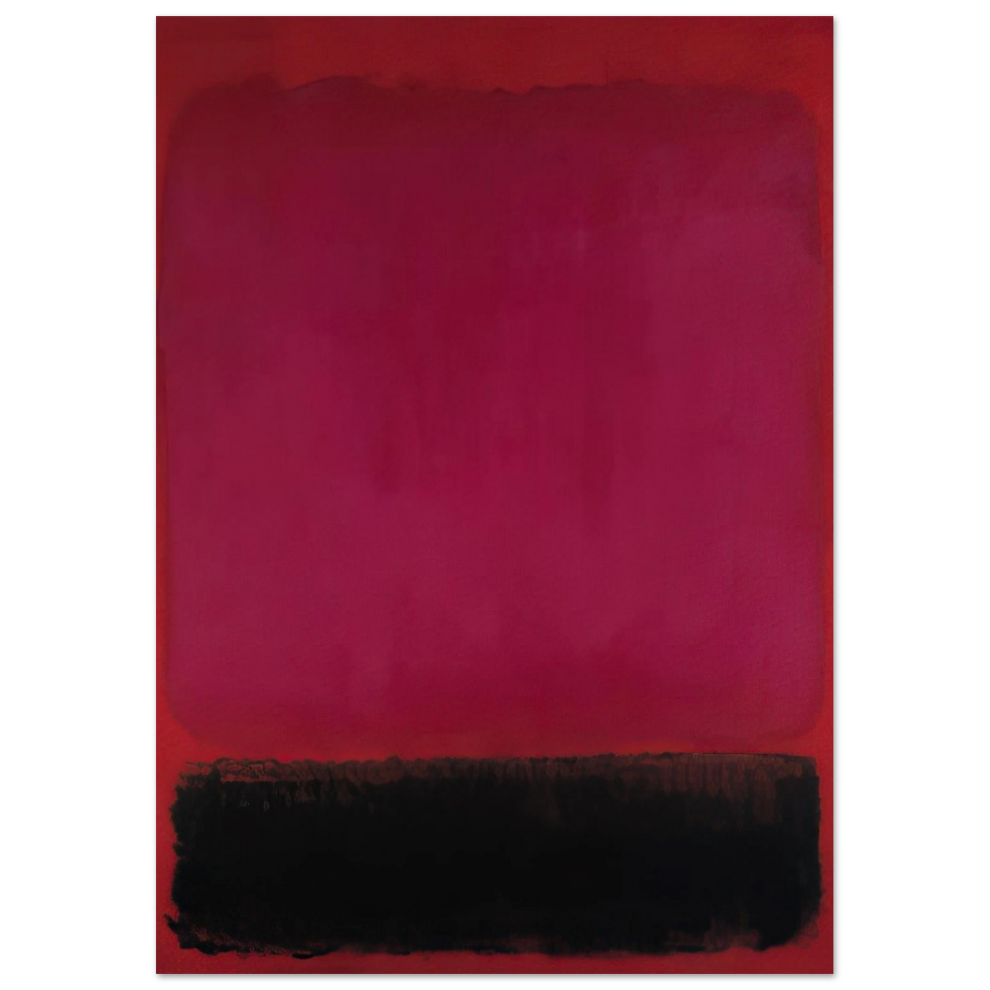 Helen Frankenthaler - Untitled - 1967 Wall art - 70x100 cm / 28x40 inches - Premium Wooden Framed Poster With Fine Art Paper-canvas - Black frame