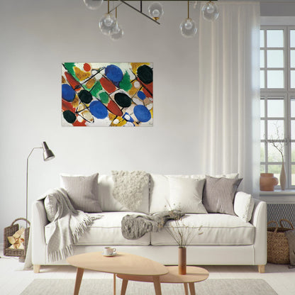Scheiben - 1955 - Ernst Wilhelm Nay Brushed Aluminum Print - 70x100 cm / 28x40 inches | Ernst Wilhelm Nay Aluminum Print | Ernst Wilhelm Nay Prints