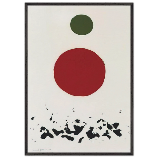 Flotsam - 1967 - Adolph Gottlieb 70x100 cm / 28x40 inches Framed Art Print – Black Wooden Frame