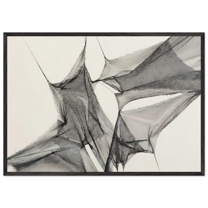 Untitled - 1975 N2 - Manuel Rivera 70x100 cm / 28x40 inches Framed Art Print – Black Wooden Frame