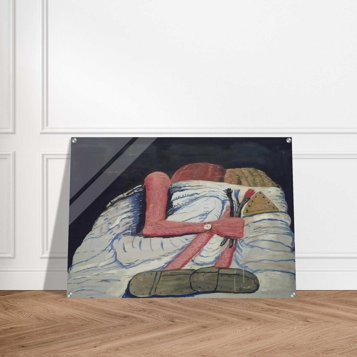 COUPLE IN BED - Philip Guston Acrylic Print - 70x100 cm / 28x40″ inches