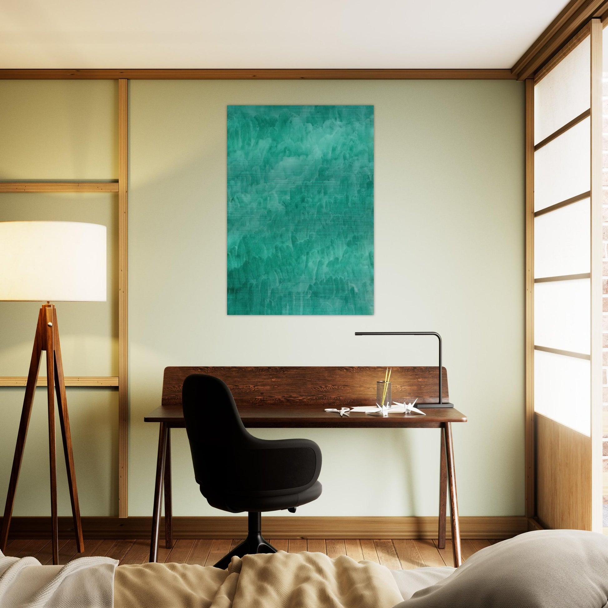Viridian - Marcia Hafif Brushed Aluminum Print - 70x100 cm / 28x40 inches | Marcia Hafif Aluminum Print | Marcia Hafif Prints