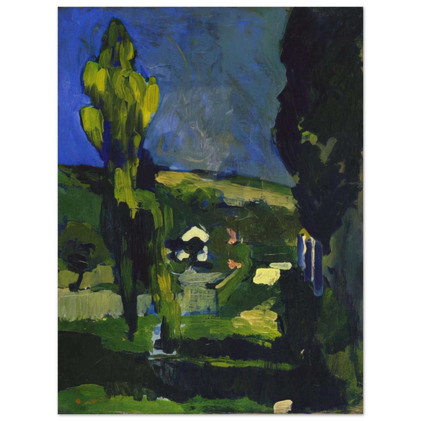Andre Derain - POPLARS 1900  75x100 cm / 30x40inches Fine Art Poster