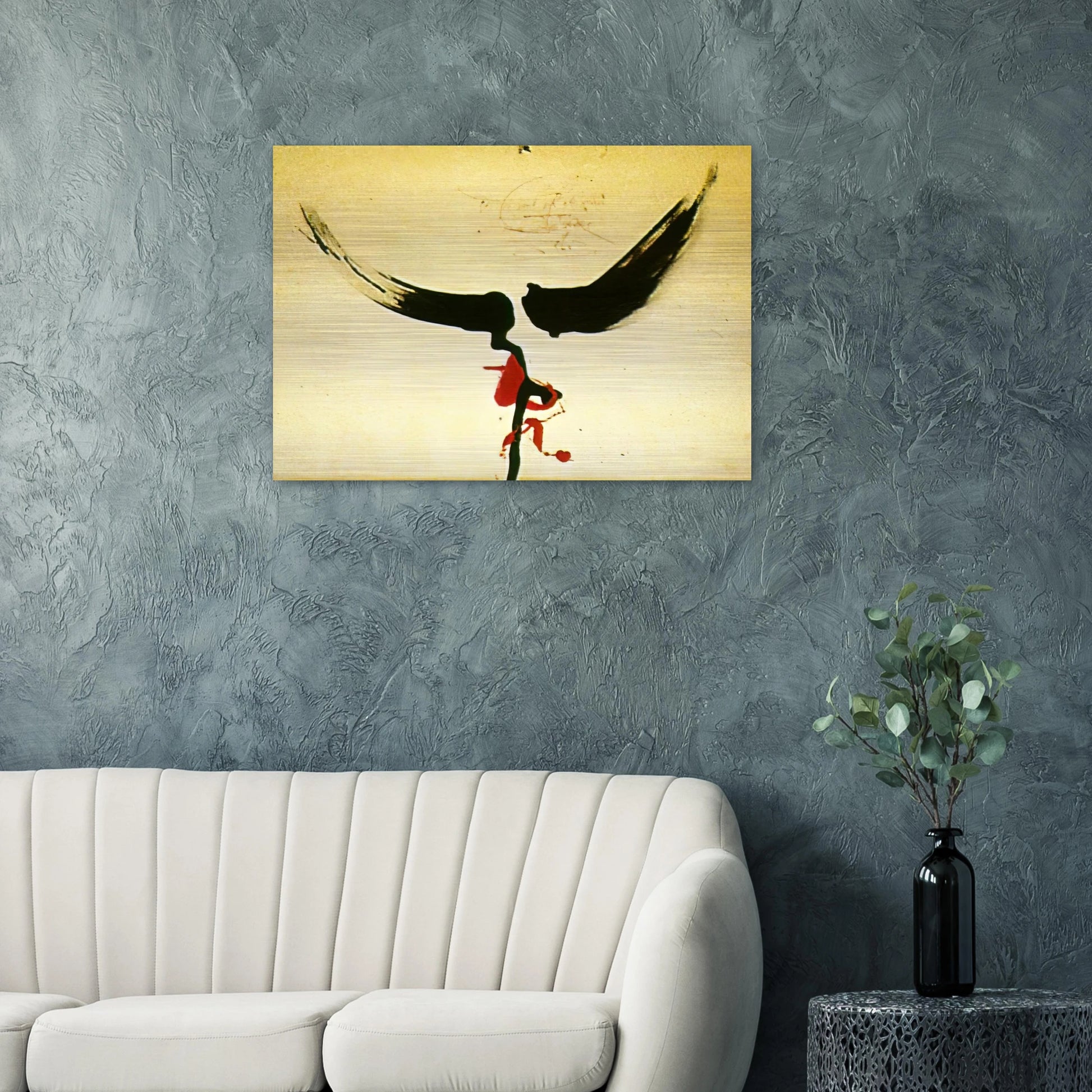 DALI S MOUSTACHE - Salvador Dali Brushed Aluminum Print - 70x100 cm / 28x40 inches | Salvador Dali Aluminum Print | Salvador Dali Prints
