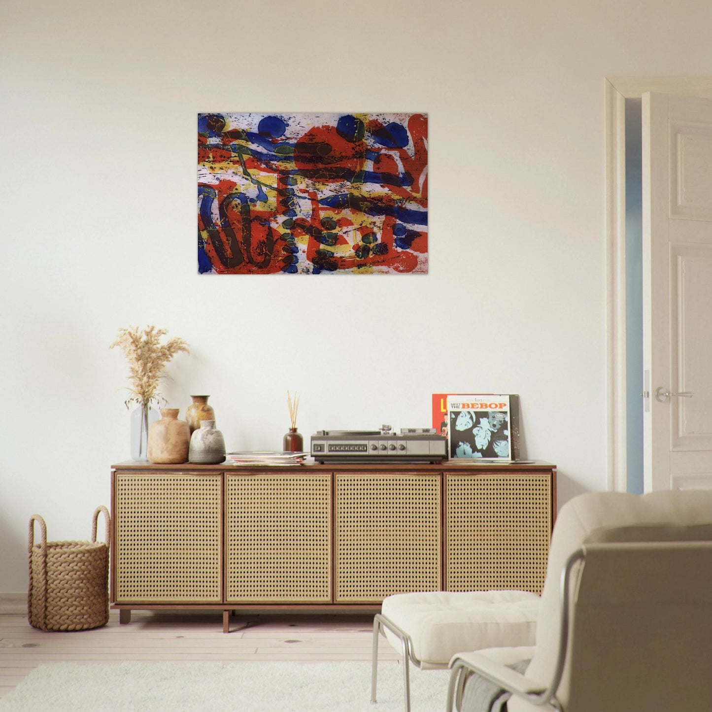 Untitled From The Brushwork Series - 1999 - Patrick Heron Brushed Aluminum Print - 70x100 cm / 28x40 inches | Patrick Heron Aluminum Print | Patrick Heron Prints