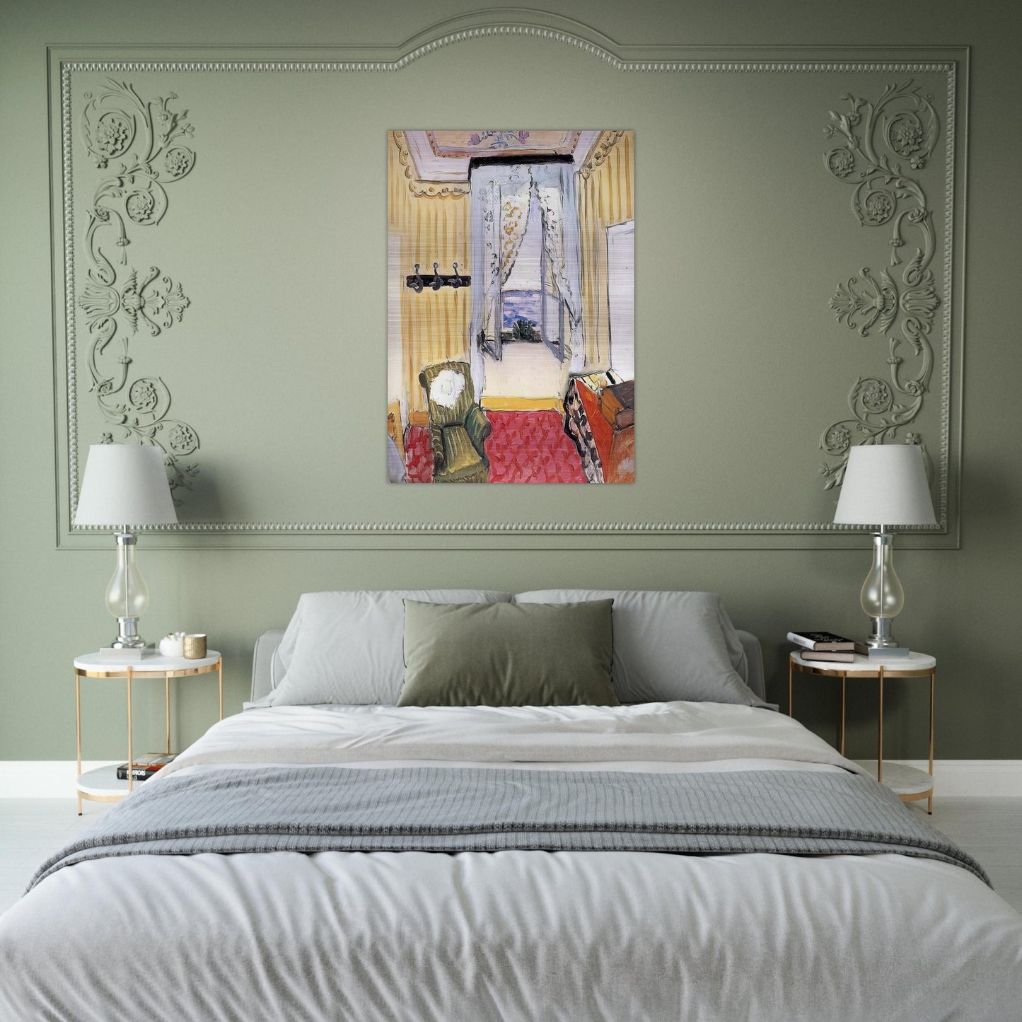 MY ROOM AT THE BEAU RIVAGE 1918 - Henri Matisse Brushed Aluminum Print - 70x100 cm / 28x40 inches | Henri Matisse Aluminum Print | Henri Matisse Prints
