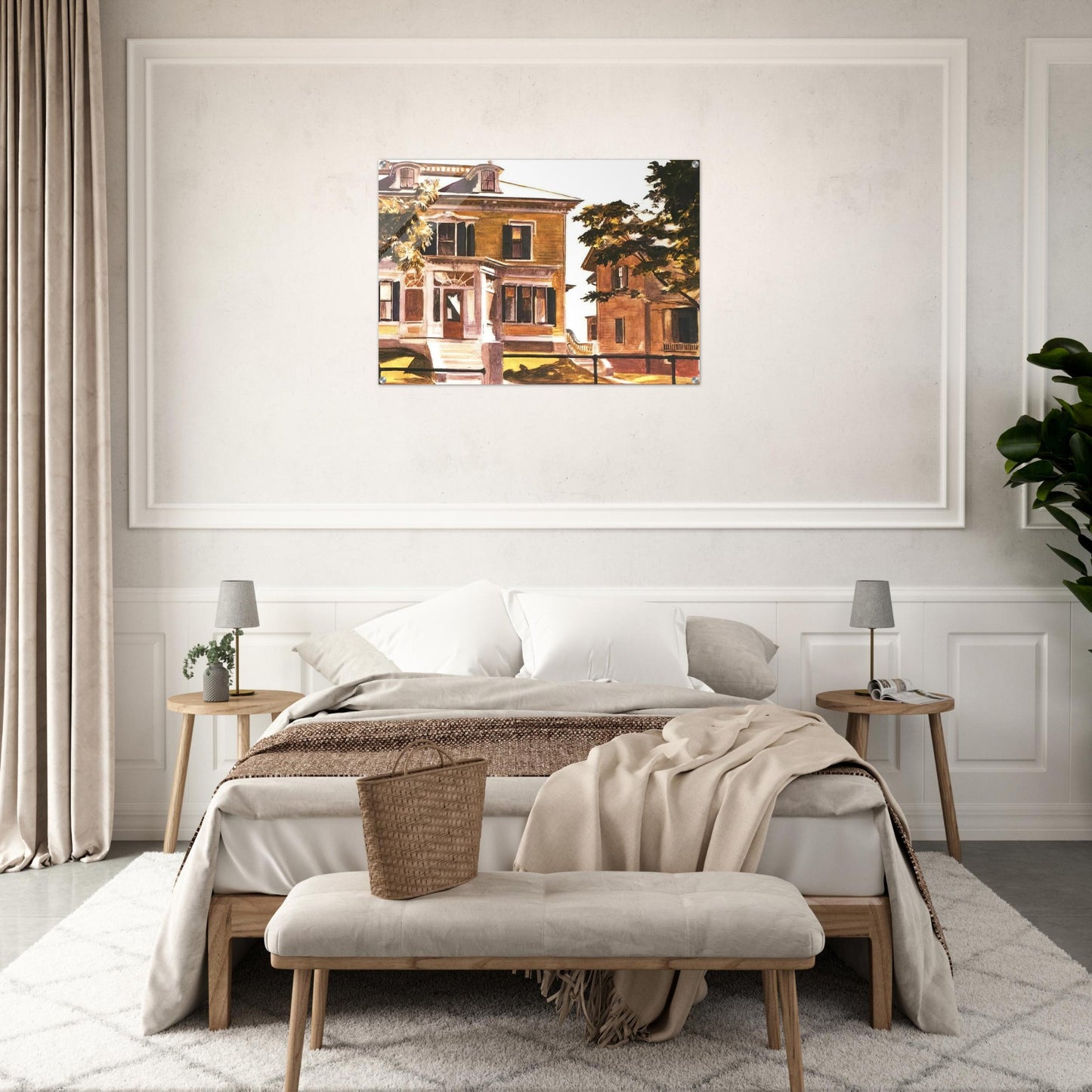 Davis House - Edward Hopper Acrylic Print - 70x100 cm / 28x40″ inches