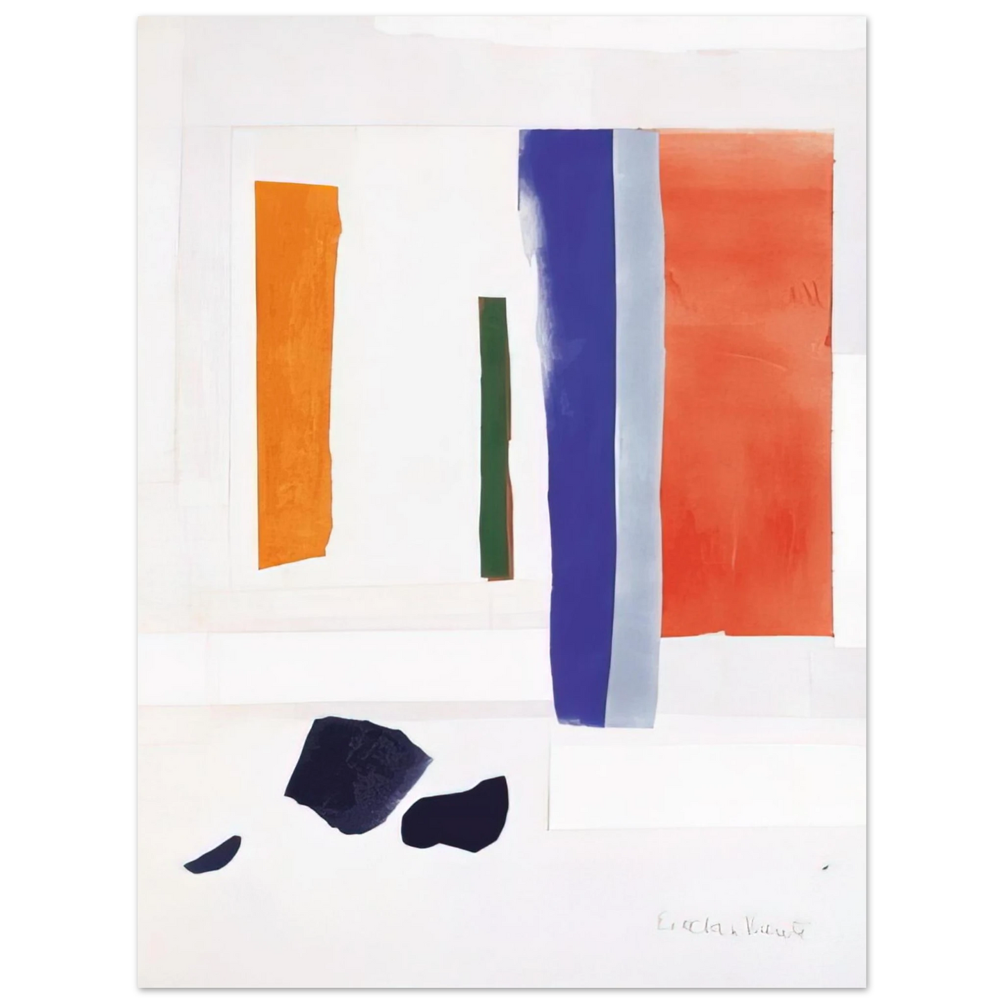 Esteban Vicente - UNTITLED 1978  75x100 cm / 30x40inches Fine Art Poster