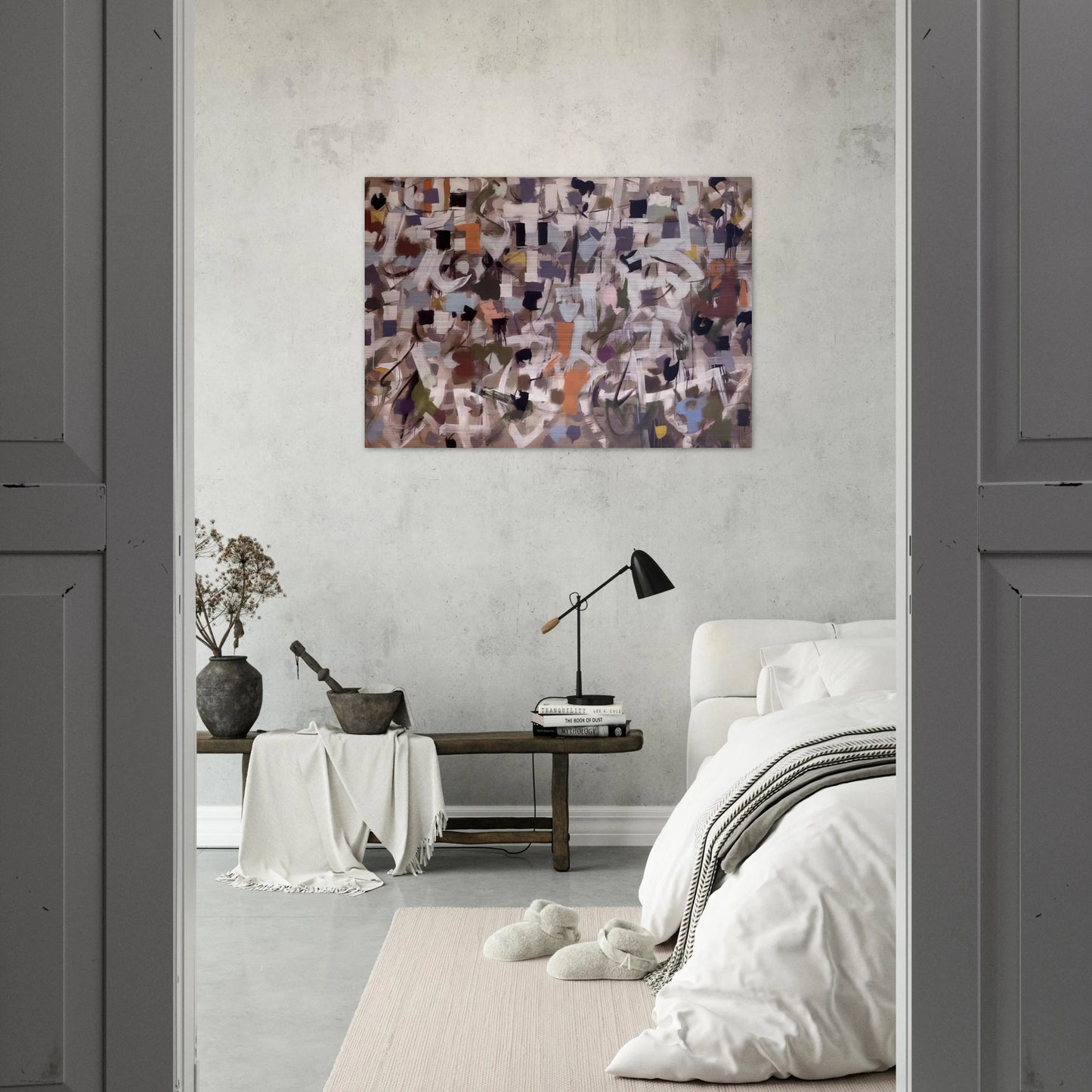 Number 15 - 1953 - Bradley Walker Tomlin Brushed Aluminum Print - 70x100 cm / 28x40 inches | Bradley Walker Tomlin Aluminum Print | Bradley Walker Tomlin Prints