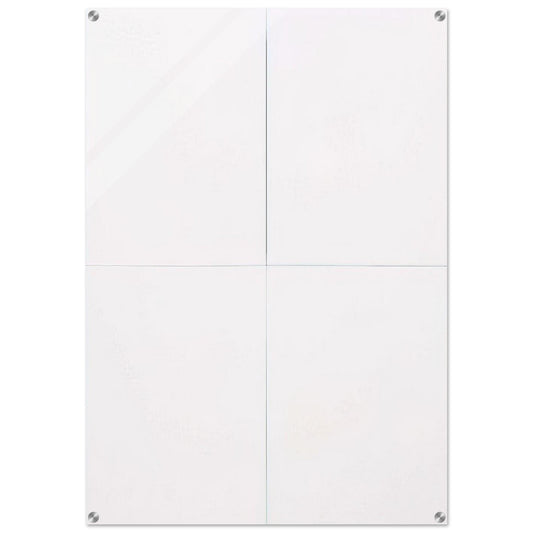 WHITE PAINTING FOUR PANEL 1951 - Robert Rauschenberg Acrylic Print - 70x100 cm / 28x40″ inches | Robert Rauschenberg Wall Art | Robert Rauschenberg Prints